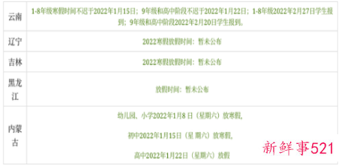 杭州小学生寒假时间安排