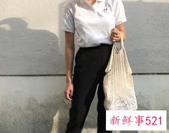 那种polo衫配黑色休闲裤子好看