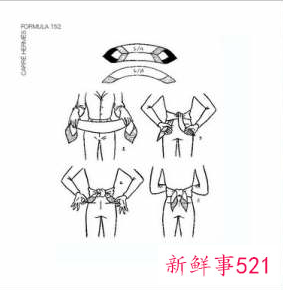 窄丝巾的20种系法图解
