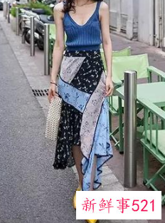 夏季半身裙配什么上衣