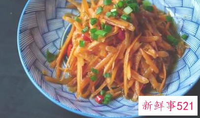 胡萝卜丝凉拌的做法