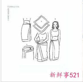 窄丝巾的20种系法图解