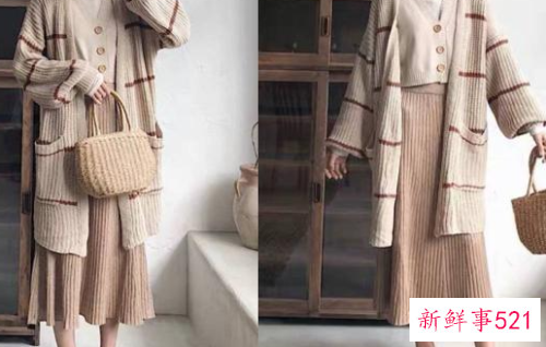 半身长裙配什么外套