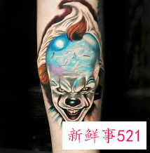 小丑纹身图案