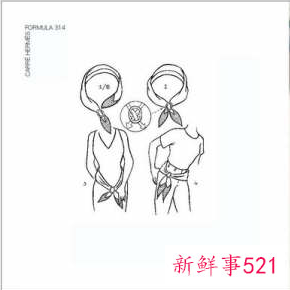 窄丝巾的20种系法图解