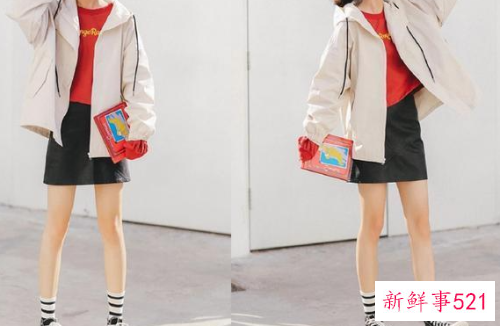 半身长裙配什么外套