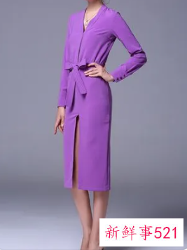 紫色连衣裙配什么颜色袜子