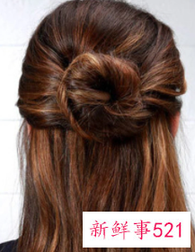 显脸瘦的发型简单扎法