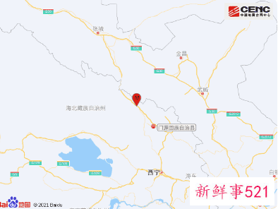 青海地震前1秒出现地光现象