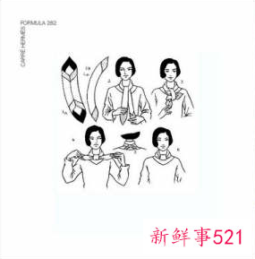 窄丝巾的20种系法图解