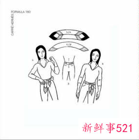 窄丝巾的20种系法图解