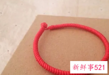 手链编织教程红绳