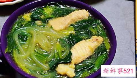 粉条鲜肉菠菜汤