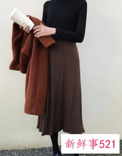 针织半身长裙搭配什么外套