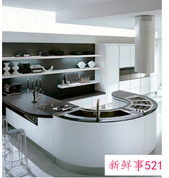 时尚前卫的不规则橱柜设计