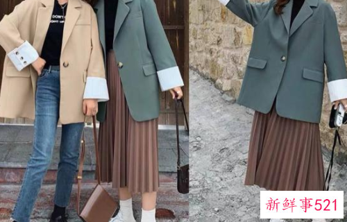 半身长裙配什么外套