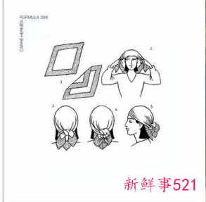 窄丝巾的20种系法图解