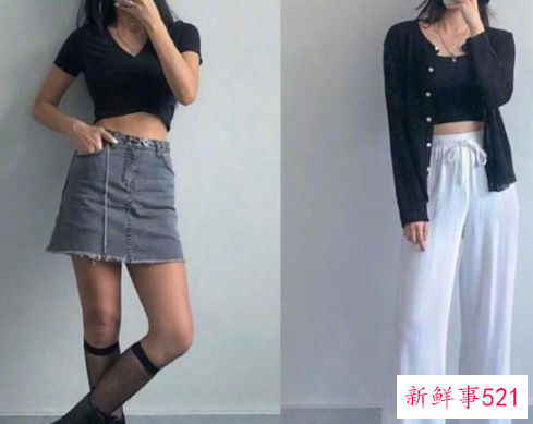 黑色白点点裤配什么上衣女