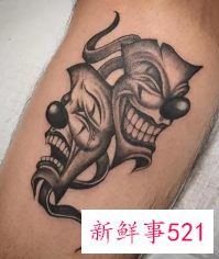 小丑纹身图案