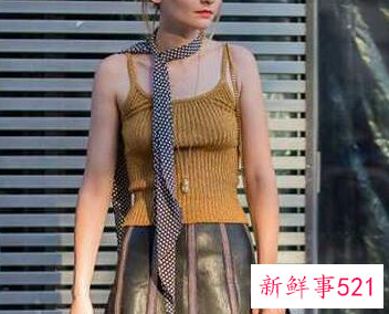 窄丝巾的20种系法图解