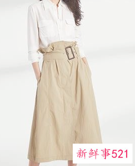 冬季卡其色半身裙如何搭配