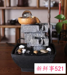 客厅摆放流水摆件好吗