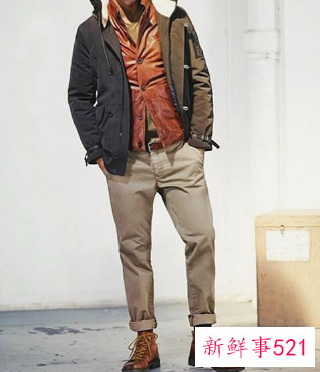 男士皮靴配牛仔裤图片