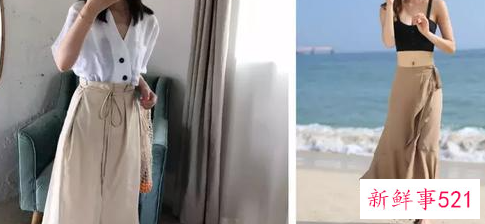 冬季卡其色半身裙如何搭配