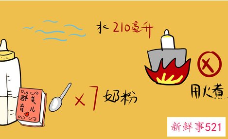 婴儿奶粉的正确冲泡方法