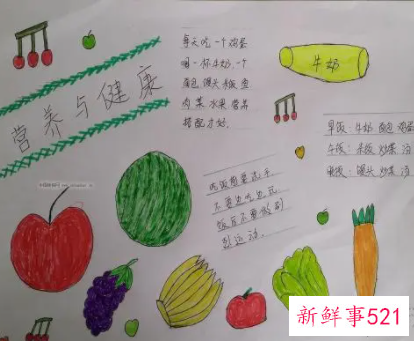 小学生健康知识手抄报