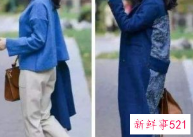 浅蓝色毛衣配什么大衣