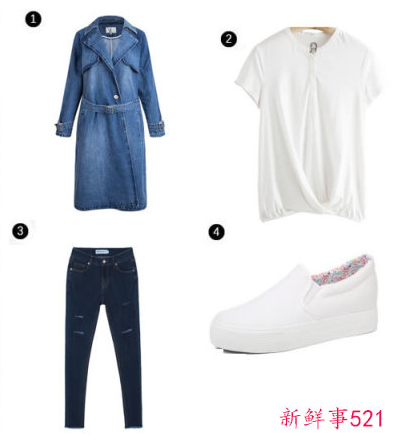 牛仔外套的时尚穿搭