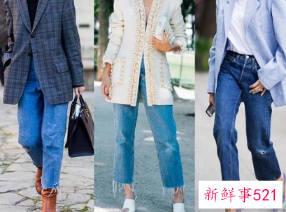 直筒牛仔裤配什么鞋子图片