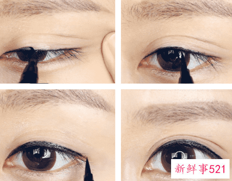 眼线怎么画教程