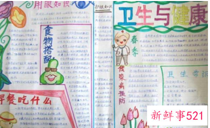 小学生健康知识手抄报