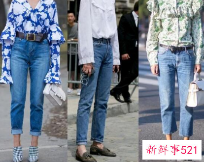直筒牛仔裤配什么鞋子图片