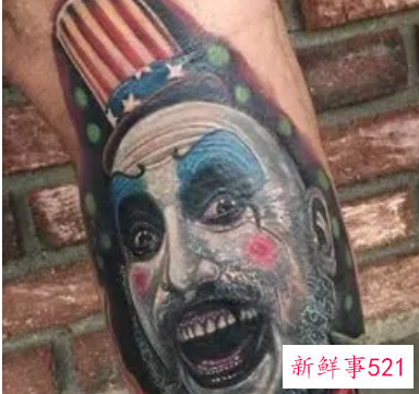 小丑纹身花臂