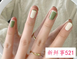 黄皮显白美甲图片