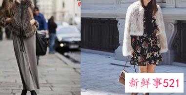 短款皮草上衣怎么穿