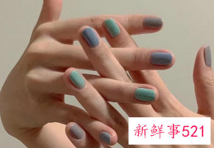 黄皮显白美甲图片