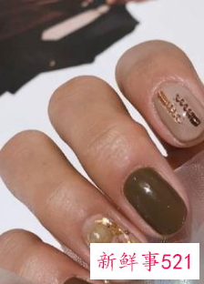 黄皮显白美甲图片