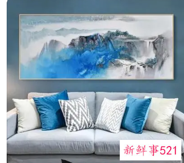 客厅沙发挂画效果图