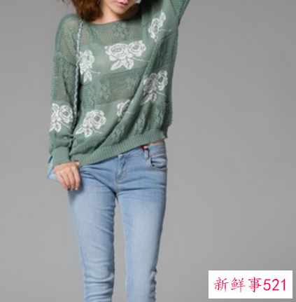 你还差件复古绿针织衫