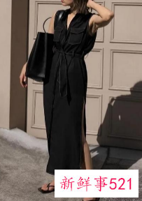 紧身开叉裙怎么搭配衣服