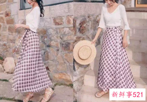 长裙子搭配什么短袖