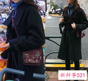 黑毛呢大衣配什么颜色毛衣