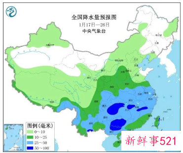 2022年首轮大范围雨雪将影响中东部
