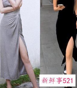 紧身开叉裙怎么搭配衣服