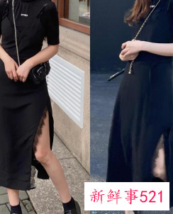 紧身开叉裙怎么搭配衣服