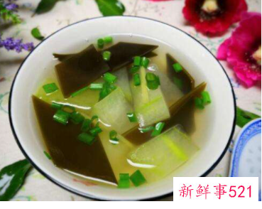 冬瓜白萝卜海带能一起煮汤吗